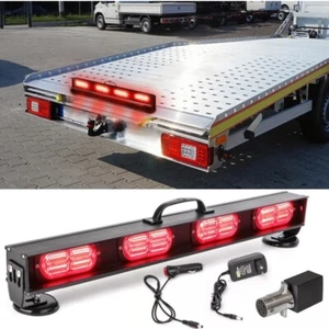 22" Wireless LED Light Bar Tow Flashing Emergency Warning Magnetic Base 4 Pin - Picture 1 of 13