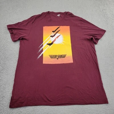Camisa Top Gun Old Navy Para Hombres 3XLT 3XL Alta Roja Gráfica Manga Corta Foto 1 de 4