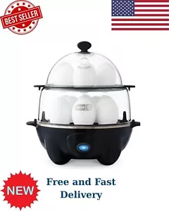 Deluxe Rapid Egg Cooker for Hard Boiled, Poached, Scrambled Eggs, Omelets, Steam - Picture 1 of 12