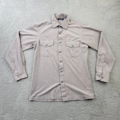 Damon Shirt Mens Medium Gray Performance Button Up Long Sleeve - Image 1 of 4
