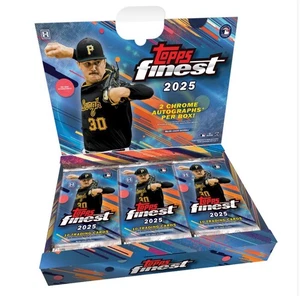 Scatola hobby baseball Topps Finest 2025 sigillata! 2 AUTO CROMATE PER SCATOLA prevendita - Foto 1 di 1