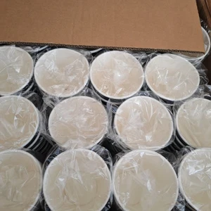 500x 16oz Black Ripple Paper Cups – Disposable Coffee Cups, No Lids, Hot & Cold - Picture 1 of 5