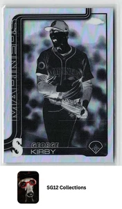 2025 Topps Chrome #223 George Kirby Negative Refractors Seattle Mariners - Picture 1 of 2
