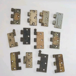 Vintage Antik Türscharnier Kanonenkugel Bergungshälften Konvolut 12 Halbscharniere - Bild 1 von 3