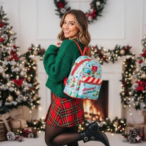 Mini Mochila Bolso de Navidad Loungefly Elf The Buddy Smiling's My Favorite Nuevo con Etiquetas - Imagen 1 de 7