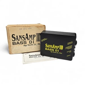 Tech 21 SansAmp Bass Driver DI Bass Guitar Pedal Original 23711 USA Vtg - Picture 1 of 7