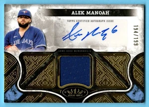 Alek Manoah 2025 Topps Tier One Relic Autograph Auto 194/199 Toronto Blue Jays - Picture 1 of 2