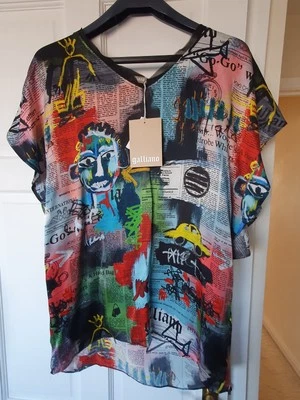 John Galliano Designer Womens Mini Dress Size 42 GAZETTE Collection 100% Silk — 第 1/4 张图片