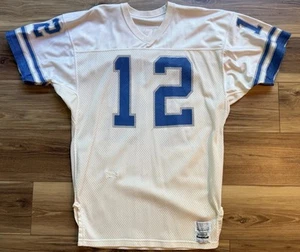 Detroit Lions Rusty Higler Game Worn Jersey 1988 Sand Knit Used NFL Vtg Repair - Picture 1 of 15