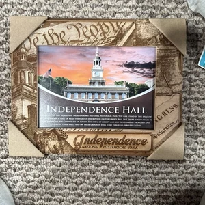 Independence Hall Wooden Picture Frame. Brand New - Picture 1 of 4
