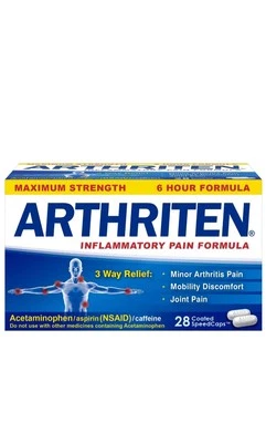 Arthriten Inflammatory Pain Formula Caplets with 3 Active Ingredients: Aspiri... - Image 1 of 4