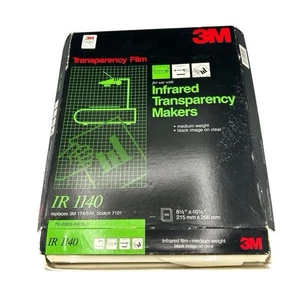 3M IR 1140 Infrarot Transparenz Film Vintage Overheadprojektor Klarsichtfolien - Bild 1 von 3