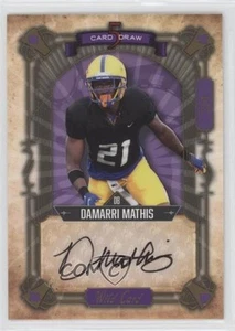 2022 Wild 5 Card Draw Gold Foil - Purple /4 Damarri Mathis Rookie Auto RC - Picture 1 of 3