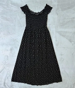 Forever 21 Mini Floral Off The Shoulder  Dress  Size Small Cottagecore Romantic - Picture 1 of 11