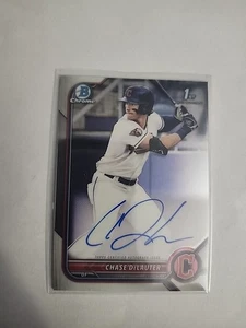 Bowman Draft 2022 - Chrome Draft Pick Autografi Chase Delauter #CDA-CD (AU, RC) - Foto 1 di 5