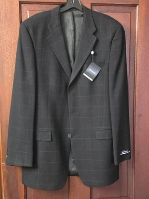 Abrigo deportivo Brandini chaqueta moderna para hombre 40 ventana larga panel nuevo con etiquetas $275  Foto 1 de 4