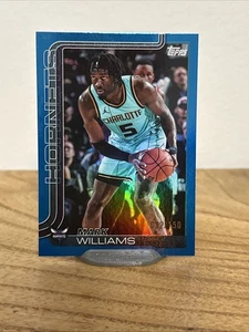 2025-26 Topps Baloncesto Mark Williams Azul Holo Lámina/150 Charlotte Hornets #70 - Imagen 1 de 2