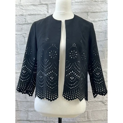 Atmosphere Short Open Jacket Cover Up Bolero Size 8 Occasion Wear Laser Cut - Image 1 of 4