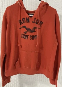 Ron John Surf Shop Sudadera con Capucha Logo Gaviota Pullover Sudadera Envejecida Mediana  - Imagen 1 de 9