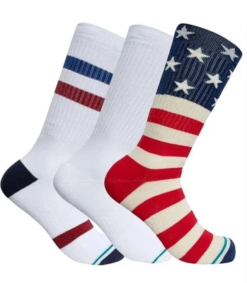 STANCE Casual - The Americana 3 Pack Crew - Grande, Nuevo Foto 1 de 4