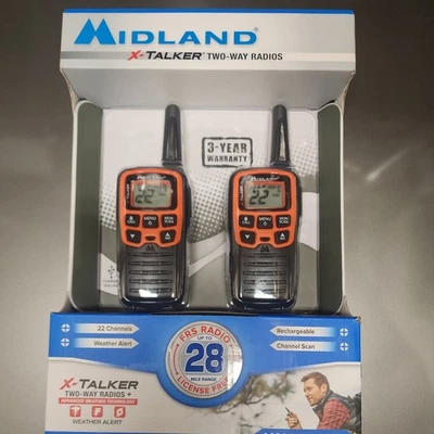 Midland X-talker T51VP3 28 Mile Range Two Way Radios - Image 1 of 3