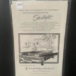 Vintage 1958 Studebaker Packard Starlight Rarely Ever Such Ad Advertisement - Picture 1 of 2