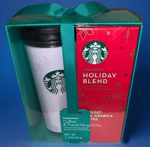 Starbucks Holiday Blend 2,5oz Coffee & Travel Mug 2017 Neu —Best Used By 2/2018 - Bild 1 von 8