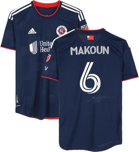 Christian Makoun New England Revolution Signed MU #6 Jersey 2023 MLS Season-L - Picture 1 of 5