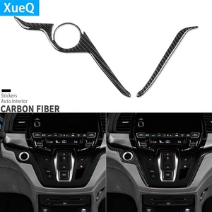 Real Carbon Fiber Engine Strat Stop Button Panel Cover For Honda Odyssey 2018-25 - Picture 1 of 24