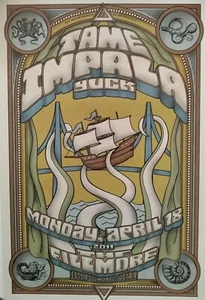 rare Tame Impala live at the Filmore USA excellent medium sized poster like new - Picture 1 of 6