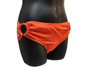 Carmen Marc Valvo Extra Small ORing Bikini Bottom Womens Swimsuit Orange Hipster - Picture 1 of 10