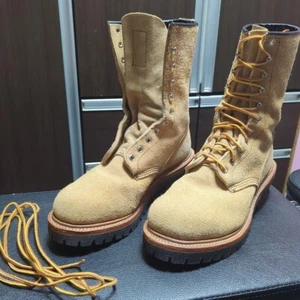 Stivali Rogger Red Wing 9211 scamosciati US7D beige stivali da uomo usati stivali Heritage JPN - Foto 1 di 13