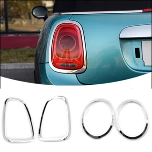 Chrome Headlight Frame+Tail Light Ring Trim for MINI Cooper R56 R57 R58 59 07-13 - Foto 1 di 8
