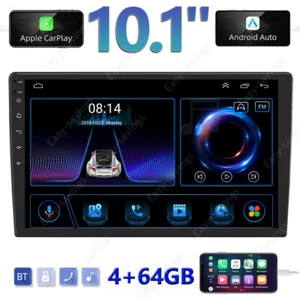 Android 13 Auto 10.1" 2 DIN Car Stereo Radio GPS Navigation WiFi CarPlay 4+64GB - Picture 1 of 13