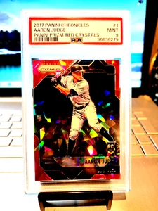2017 Panini Chronicles #27/75 Aaron Judge Panini Prizm-Red Crystal #1 Mint 9 MVP - Picture 1 of 9