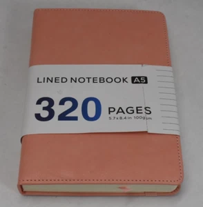 320 Page Hardback Lined Journal Thick Paper Notebook A5 5.7" x 8.4" PG-A5-Pink - Picture 1 of 6