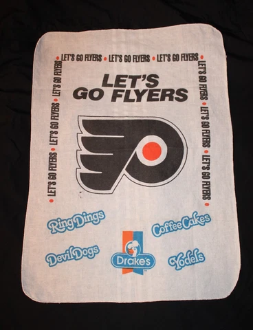 Vintage NHL Philadelphia Flyers Hockey Rally Towel / Banner Cover