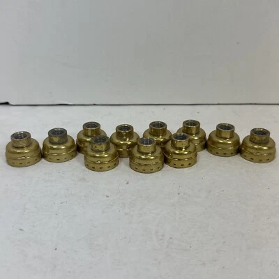 Soporte de lámpara de carcasa de metal enchufe de luz tapa profunda 1/8 IPS base pequeña lote de 11 Foto 1 de 4