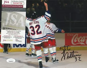 STEPHANE MATTEAU NEW YORK RANGERS JSA AUTHENTIFIZIERT ACTION SIGNIERT 8 X 10 - Bild 1 von 1