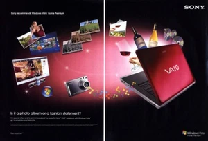 2007 Sony Intel laptop Vaio Windows Vista 2-page MAGAZINE AD - Picture 1 of 1