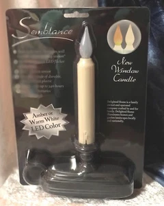 SEMBLANCE NEUE FENSTERKERZE - BERNSTEIN ODER WEISSE FLAMME FARBOPTION NEU - Bild 1 von 5