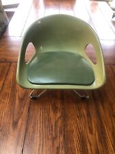 Vintage MID-CENTURY Modern COSCO Green BOOSTER SEAT Child’s ATOMIC Toddler CHAIR