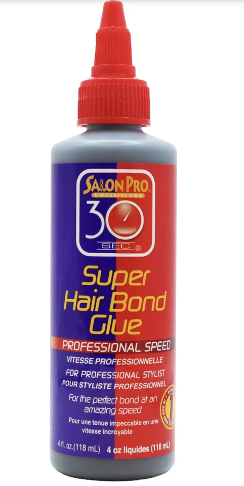 Salon Pro 30 Sec Super Hair Bond Glue 1 OZ/ 30 mL 4 OZ /118ML Professional Speed - Image 1 of 1