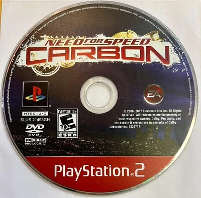 Need for Speed Carbon (EA, 2006) Playstation PS2 DISK ONLY TESTED - Image 1 of 3