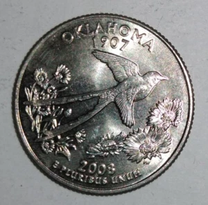 YOU PICK 5 FOR $5 + FREE SHIPPING - 2008 - D Mint -Oklahoma State Quarter - Picture 1 of 1