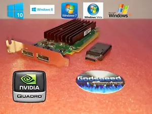 HP Compaq 8100 Elite NVIDIA SFF Dual Displayport Video Card + HDMI Adapter - Picture 1 of 1
