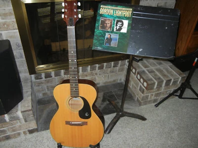 Ephiphone FT-120 acoustic vintage guitar, Excellent, Serial 653862 - Image 1 of 4