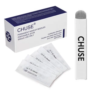 Aghi microblading Chuse 19U metodo manuale lame trucco permanente set 50 pezzi - Foto 1 di 6