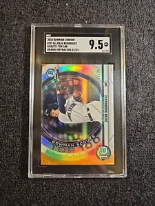 2020 JULIO RODRIGUEZ (RC) 22/25 SGC 9,5 Bowman Chrome #BTP-16 Top 100 ~1STB.org - Foto 1 di 6