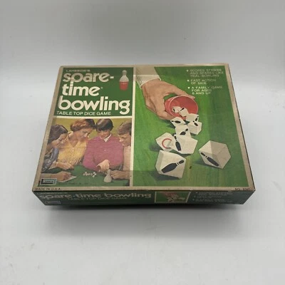 VTG 1974 Lakesides Spare Time Bowling Dice Board Games Complete Bowler 8340 USA - Image 1 of 4